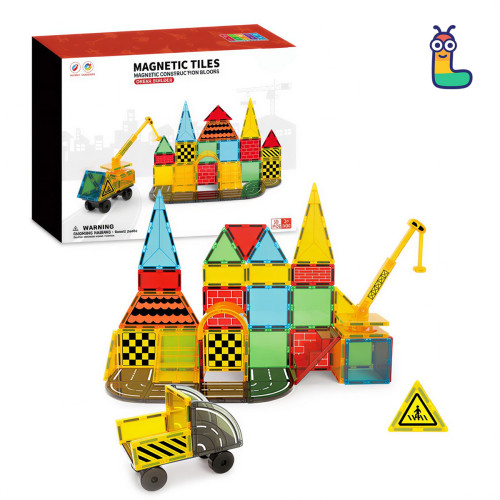Set constructii magnetice LELINO Build 50 buc