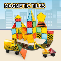 Set constructii magnetice LELINO Build 50 buc