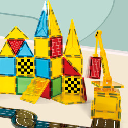 Set constructii magnetice LELINO Build 50 buc