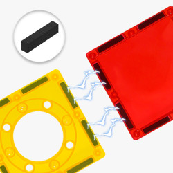 Set constructii magnetice LELINO Build 50 buc