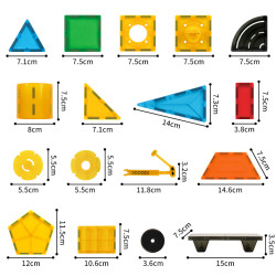 Set constructii magnetice LELINO Build 50 buc