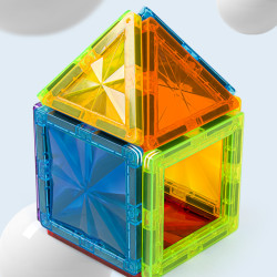 Set constructii magnetice LELINO Diamond 45 buc