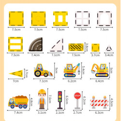 Set constructii magnetice Fantasy Engineering 47 buc