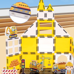 Set constructii magnetice Fantasy Engineering 47 buc