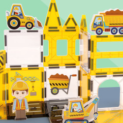 Set constructii magnetice Fantasy Engineering 47 buc