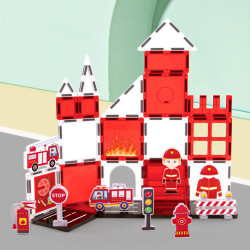 Set constructii magnetice LELINO Fantasy Fire Control 48 buc