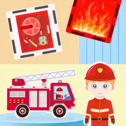 Set constructii magnetice LELINO Fantasy Fire Control 48 buc