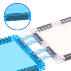 Set constructii magnetice LELINO Fantasy Police 42 buc