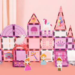 Set constructii magnetice LELINO Fantasy Princess 58 buc