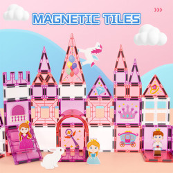 Set constructii magnetice LELINO Fantasy Princess 58 buc