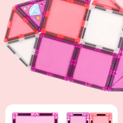 Set constructii magnetice LELINO Fantasy Princess 58 buc