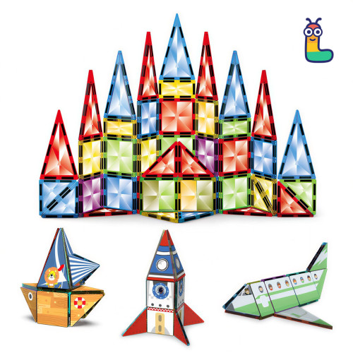 Set constructii magnetice LELINO Diamond 95 buc