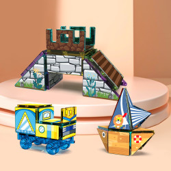 Set constructii magnetice LELINO Diamond 95 buc