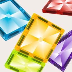 Set constructii magnetice LELINO Diamond 95 buc