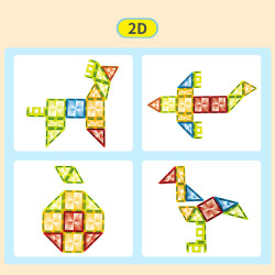 Set constructii magnetice LELINO Diamond 95 buc