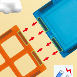 Set constructii magnetice 66 buc