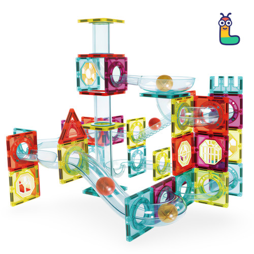 Set constructii magnetice LELINO Roller 95 buc