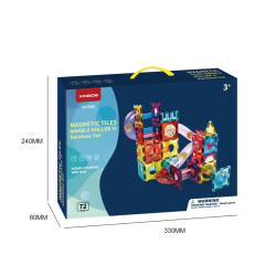 Set constructii magnetice LELINO Roller 72buc