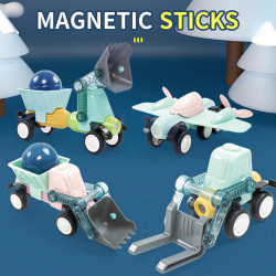 Set constructii magnetice LELINO Sticks 28buc