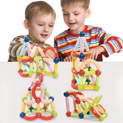 Set constructii magnetice LELINO Sticks 32 buc