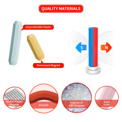 Set constructii magnetice LELINO Sticks 32 buc